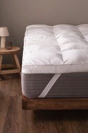 Pillow cubrecolchón Tela 100% Algodón con relleno de Fibra Power