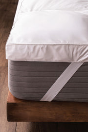 Pillow cubrecolchón Tela 100% Algodón con relleno de Fibra Power