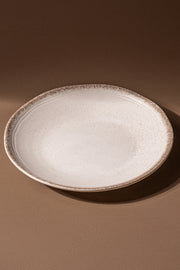 Plato Playo de Cerámica con Borde Color