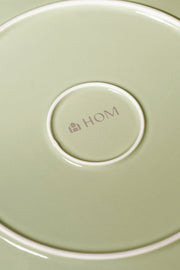 Plato Playo de 27cm Glaze Flower Petal Verde