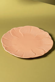 Plato Playos de 27cm Glaze Flower Petal Peach