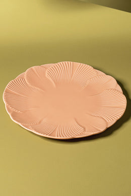 Plato Playos de 27cm Glaze Flower Petal Peach