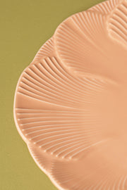 Plato Playos de 27cm Glaze Flower Petal Peach