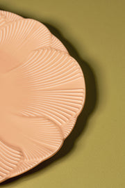 Plato Playos de 27cm Glaze Flower Petal Peach