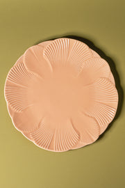 Plato Playos de 27cm Glaze Flower Petal Peach