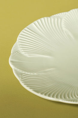 Plato de Postre de 21cm Glaze Flower Petal Verde