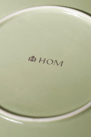 Plato de Postre de 21cm Glaze Flower Petal Verde