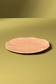 Plato de Postre de 21cm Glaze Flower Petal Peach