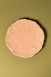 Plato de Postre de 21cm Glaze Flower Petal Peach