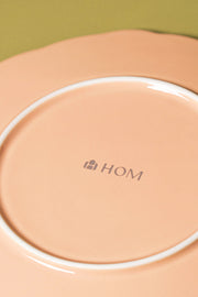 Plato de Postre de 21cm Glaze Flower Petal Peach