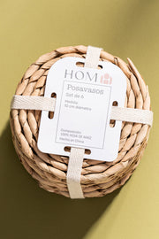 Setx6 Posa Vasos de 10cm Fibra de Maíz