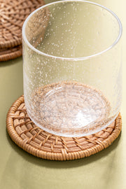 Setx6 Posa Vasos 10cm Rattan