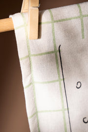 Repasador Algodón estampado con Receta Hummus 50X70cm