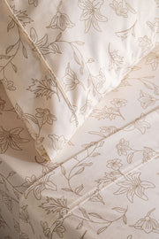 Juego de Sábanas Cotton Touch - Estampa Gardenias
