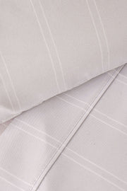Juego de Sábanas Cotton Touch - Rayadas Gris