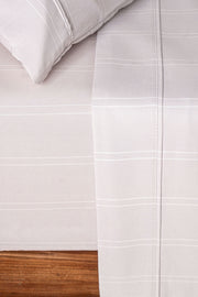 Juego de Sábanas Cotton Touch - Rayadas Gris