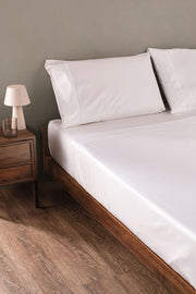 Juego de Sábanas 100% Bambú de 1000 Hilos Blanco
