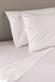 Juego de Sábanas 100% Bambú de 1000 Hilos Blanco