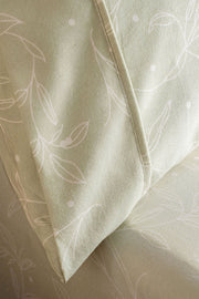 Juego de Sábanas Cotton Touch - Estampa Hojas en Línea