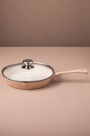 Sartén Con Tapa Dutch Oven Hierro Fundido Rosa Peach 26cm