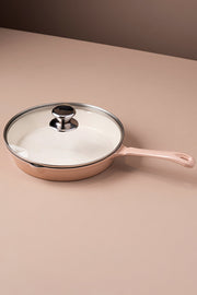 Sartén Con Tapa Dutch Oven Hierro Fundido Rosa Peach 26cm