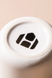 Dispenser de Algodón de Cerámica con tapa de Madera