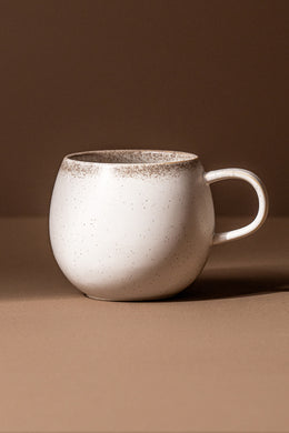 Taza Mug Cerámica con Borde Color