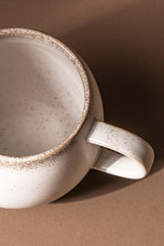 Taza Mug Cerámica con Borde Color