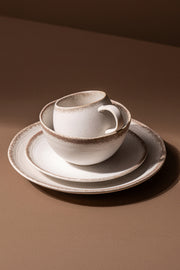 Taza Mug Cerámica con Borde Color