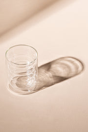 Vaso Café Doble Pared de Vidrio con Ondas