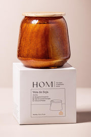 Vela aromática de Soja de 600ml intensa de larga duración Fragancia Bergamot Essence.