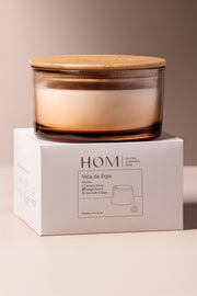 Vela aromática de Soja de 600ml intensa de larga duración con 3 pabilos Fragancia Magic Peony